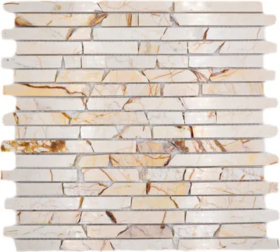 Produktbild von Natursteinmosaik MOS Brick 2807 beige 30,5x32,2 cm