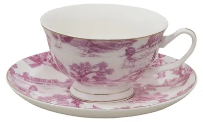 Obrázok produktu pre Šálka Clayre & Eef s podšálkou 250 ml ružový porcelán