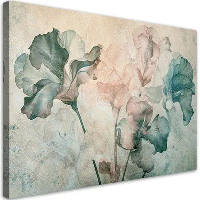 Immagine prodotto di Quadro su tela Delicato fiore di iris 120x80 Feeby Beige quadro per la parete pronto per essere appeso