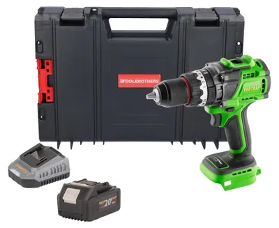 Produktbild von Procraft PA18ProBL-BB Akku Schlagbohrschrauber 20 V 180 Nm Brushless + 1x Akku 4,0 Ah + Ladegerät + RHINO Toolcase