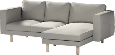Produktbild von Dekoria Bezug für Norsborg 3-Sitzer Sofa mit Recamiere, grau, Norsborg Bezug für 3-Sitzer Sofa mit Recamiere