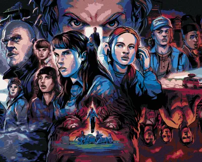 Obrázok produktu pre Zuty - Maľovanie podľa čísel - STRANGER THINGS - MAXINE, 40x50 cm, bez rámu a bez vypnutia plátna