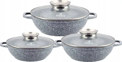 Obrázok produktu pre Sada 6 hrncov KlönBerg 2,6/3,9/4,8 l, s nepriľnavým povrchom, s pokrievkami KB3952