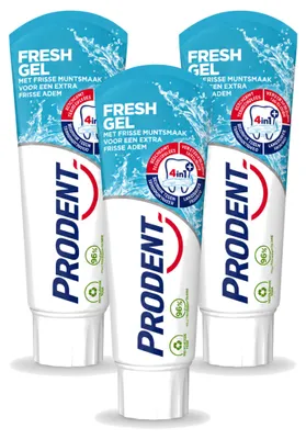 Produktbild von 3 x Prodent Fresh Gel Tandpasta - 75 ml - Vorteilspackung - 3 Stücke