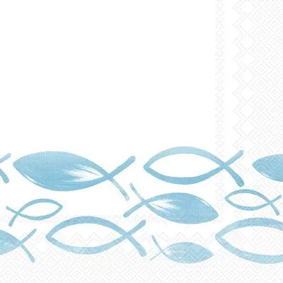 Produktbild von JOYFUL FISH turquoise Cocktail-Servietten C 999542