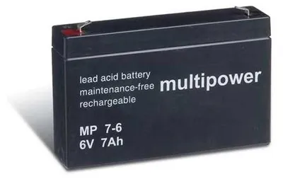 Produktbild von MULTIPOWER Bleiakku MP7-6 - 6V 7Ah