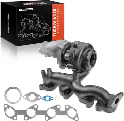 Imagen del producto de Frankberg, unidad de turbocompresor y colector de escape para VW Golf, Passat, Tiguan, Audi A3 Cabriolet, Sportback, Skoda Yeti