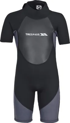 Productafbeelding van Trespass Kinder-/Jongens wetsuit / duikpak, 3 mm, korte model TP343 (140) (zwart)