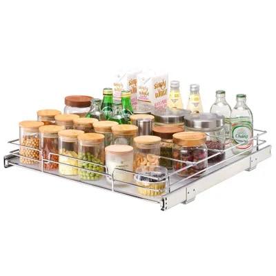 Zdjęcie produktu dla Organizer na przyprawy do szafki kuchennej - 508 x 533 x 63,5 mm - Wysuwana szuflada - Uniwersalny - Półka w szafce.