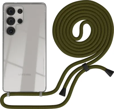 Produktbild von EAZY CASE Handykette mit Hülle für Samsung Galaxy S25 Ultra Backcover Handykette, zum Umhängen in Grün