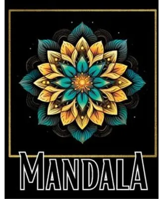 Produktbild von Mandala Malbuch für Erwachsene, 3D Ausmalbuch, 64 Seiten, 17x22cm, mit heraustrennbaren Seiten