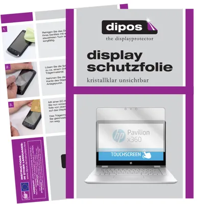 Produktbild von 2x Schutzfolie für HP Pavilion x360 14 ba035ng klar Displayschutzfolie Display