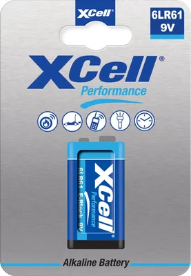 Zdjęcie produktu dla XCell 6LR61 9V-Block 1. blister AlMn Bateria