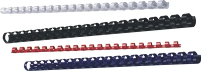 Produktbild von Binderücken ibiCombs 22mm schwarz VE=6x100 Stück