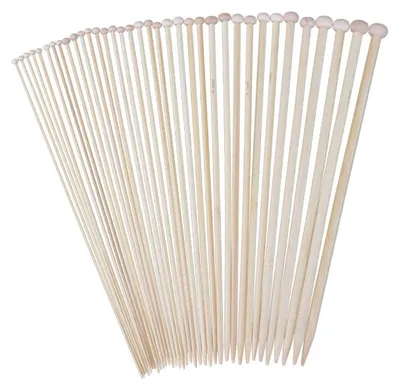 Productafbeelding van Bamboe Breinaalden Set van 36 Stuks voor Handwerken