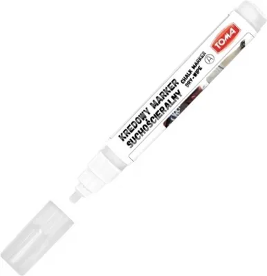 Produktbild von Toma 296 Weißer trocken abwischbarer Kreidemarker 26901