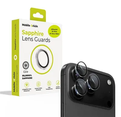 Zdjęcie produktu dla Mobile Origin Sapphire, Apple, iPhone 17 Pro / 17 Pro Max, Odporny na zadrapania, Odporny na wstrząsy, Odporny na uderzenia, Przezroczysty, 1 szt.