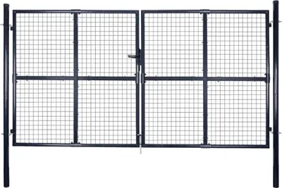 Obrázek produktu pro Pletivá zahradní branka pozinkovaná ocel 300 x 200 cm šedá