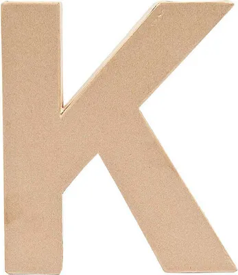 Produktbild von Buchstabe K aus Pappmaché 17,5cm