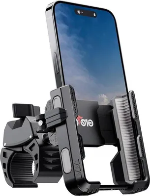 Image de Support pour vélo pivotant à 360°, à fixation rapide, support pour smartphone gris