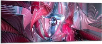 Produktbild von Bilder auf glas - Abstraktion Chemie Kybernetik - 140x50cm - Glasbilder - Wandbilder - Kunstdruck - zum Aufhängen bereit - Wanddekoration aus Glas - Glas Bilder - Wandbild auf Glas - GAB140x50-2333