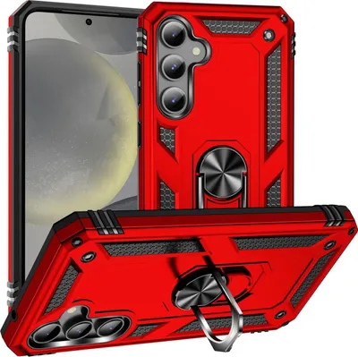 Produktbild von Etui na telefon komórkowy Armor Shield do Samsung Galaxy S24 FE Cover Ultra Hybrid Case, czerwony