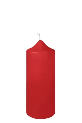 Produktbild von Fink CANDLE, getauchte Stumpenkerze, Paraffin, hellrot, L. 8 cm, B. 8 cm, H. 20 cm, D. 8 cm Höhe: 20.00 cm Breite: 8.00 cm Tiefe: 8.00cm Durchmesser: 8.00 cm 123567