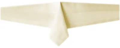 Produktbild von Tischwäsche Tischdecke Baumwolle Atlaskante Farbe sekt 130 x 130 cm
