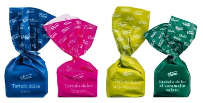 Produktbild von Viani Tartufi Dolci Misti 125 g Beutel – 9 Sorten Trüffel Pralinen gemischt, feinste italienische Schokolade, ideale Geschenkidee & Nascherei