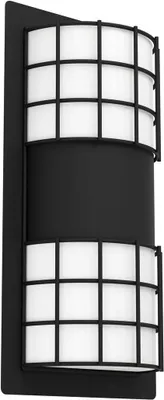 Produktbild von Eglo 900284 CISTIERNA 2 E27 Außen-Wand-/Deckenleuchte Schwarz Weiss IP44