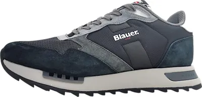 Image de Blauer USA : chaussures de sport pour hommes, modèle Ryder, lacets, couleur noire, style décontracté