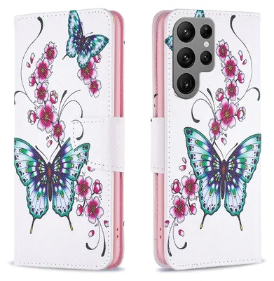 Obrázek produktu pro Pro Samsung Galaxy S24 Ultra pouzdro na mobilní telefon z umělé kůže typu kniha s motivem 4 krycích pouzder ochrana