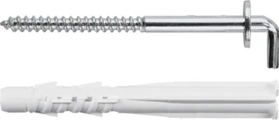 Produktbild von TOX 051 701 421, Schraubhaken & Dübelsatz, Beton, Metall, Kunststoff, 8 mm, 80 mm, 4 Stück(e)
