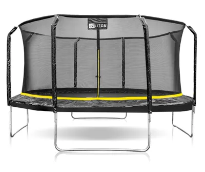 Zdjęcie produktu dla Trampolina 14FT 435CM PREMIUM z siatką wewnętrzną i drabinką