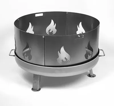 Imagen del producto de Protectores contra chispas Silecomplaza Feuerschalen® con diseño de llamas, compatibles con todas las fuentes de fuego de 80 cm de diámetro