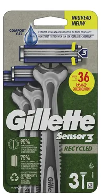Produktbild von Gillette Sensor3 - wegwerpscheermesjes - 3st