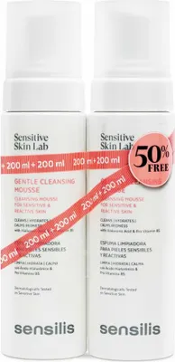 Immagine prodotto di Sensilis Mousse detergente delicata Schiuma detergente 2 X 200 Ml
