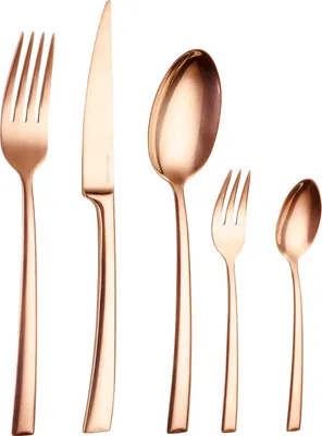 Produktbild von Echtwerk Tafelbesteck 'AVELINO' 30 tlg. - Shiny Edition Besteck-Set, Farbe:Bronze
