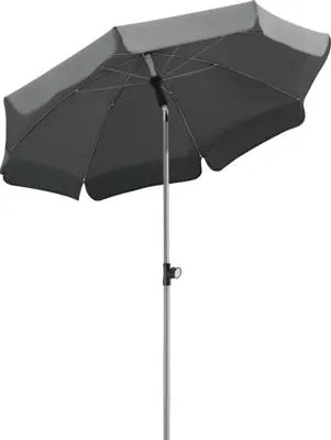 Produktbild von Mittelstockschirm Schneider Schirme Locarno Ø 150 cm anthrazit mit UV-Schutz 50+, wasserabweisende Polyesterbespannung,