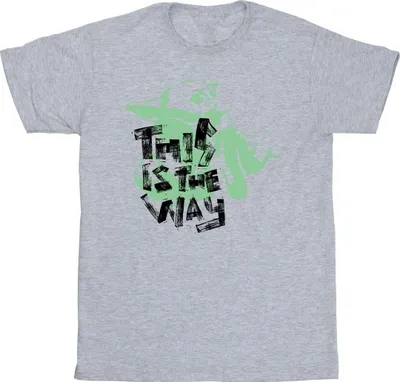 Produktbild von Star Wars - "The Mandalorian This Is The Way" T-Shirt für Herren BI47360 (S) (Grau)