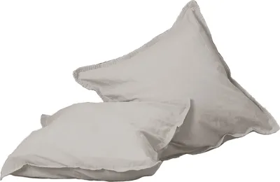 Produktbild von 2 Stück Hahn Renforce Kissenbezüge 40x40 cm stonewashed uni leinen 123061-719