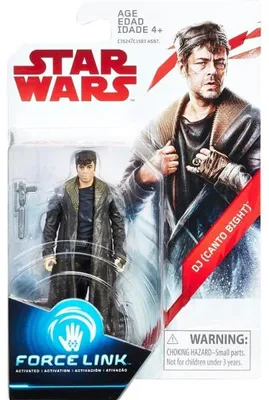 Image de Figurine star wars force link 2.0 : dj 9.5 cm - canto bight - hasbro - c3524