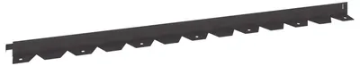 Obrázek produktu pro Okrajové prvky pro trávník, 20 kusů, rozměry 102 x 4 x 4 cm, černý ocelový materiál