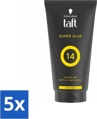 Produktbild von Taft - Super Glue 14 - Styling Gel - Ultimativer Halt - 150 ml - Vorteilspack - 5 Stücke