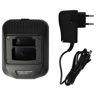 Produktbild von vhbw Dual-Ladegerät kompatibel mit Motorola MTP830 Fug, MTP830S, MTP800, CEP400, MTH800, MTP830 Funkgerät-Akkus - Ladestation + Netzteil, 4,4 V, 1,0 A