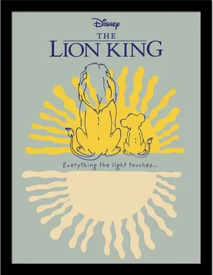 Produktbild von The Lion King - Gerahmtes Poster "Everything The Light Touches" PM10557 (40 cm x 30 cm) (Blau/Gelb/Weiß)