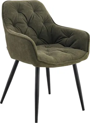 Produktbild von HOMLA FUSSY Stuhl in Stoff, grün, 57x63x84 cm