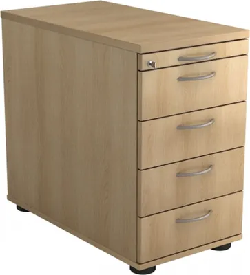 Produktbild von SIGNA SC50 BM - Rollcontainer Eiche mit 4 Schüben Bogengriff Metall