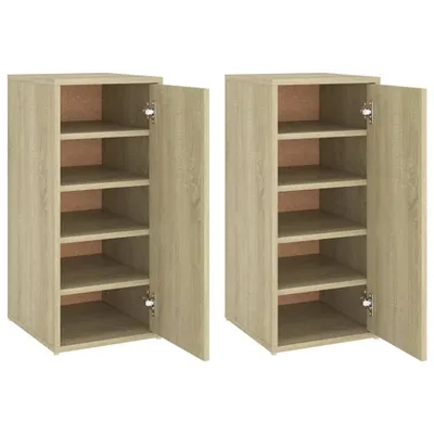 Obrázok produktu pre vidaXL Skrine na topánky 2 ks Sonoma Oak 32x35x70 cm odvodený výrobok z dreva