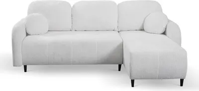 Image de Canapé d'angle Cloud avec fonction couchage - Elma 4 - Méridienne à droite